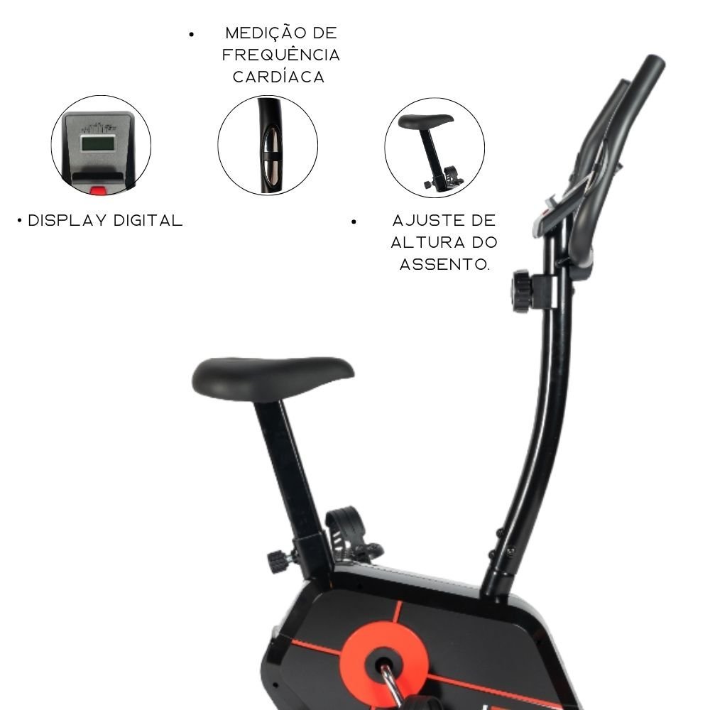 Kit Bicicleta Ergométrica + Estação de Musculação 45kg Ahead Sports Preto - 2