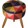 Kit 2 Poltrona Decorativas Nina e Puff Triângulo Colorido - 6