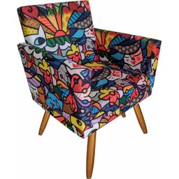 Kit 01 Poltrona Cadeira Decorativa Nina E Puff Romero Brito - 4