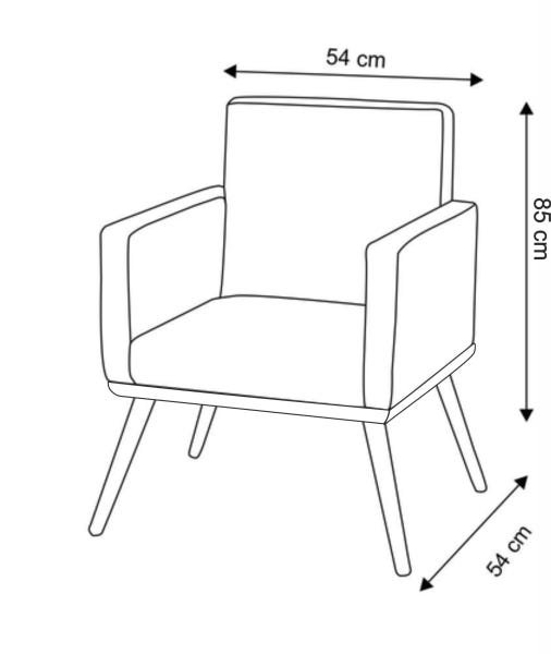 Kit 2 Poltronas Cadeira Decorativa Nina e Puff Mandala - 8