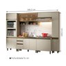 Cozinha Reta Modulada Connect Combo 15 Henn - 3
