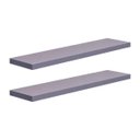 Ver imagem 2 de Kit 2 Prateleiras 60 x 10cm Cinza Claro Suporte Invisível