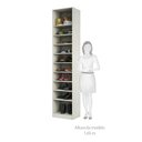 Ver imagem 3 de Guarda Roupa Closet Aberto Sapateira com 9 Prateleiras 50,3cm Prime Luciane Móveis
