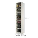 Ver imagem 4 de Guarda Roupa Closet Aberto Sapateira com 9 Prateleiras 50,3cm Prime Luciane Móveis