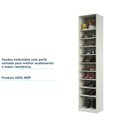 Ver imagem 5 de Guarda Roupa Closet Aberto Sapateira com 9 Prateleiras 50,3cm Prime Luciane Móveis