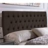 Cabeceira Painel King 193 Cm Imperatriz Suede Marrom Escuro - 4