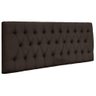 Cabeceira Painel King 193 Cm Imperatriz Suede Marrom Escuro - 1