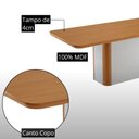 Ver imagem 7 de Conjunto de Jantar Isadora 6 Lugares com Cadeiras Lorena Veludo Creme 180cm Moderna