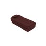Sofá Cama Chaise 1 Lugar Penelope - Veludo Vinho - 2