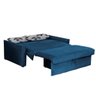 Sofá Cama com Baú Cristal - Azul Light com Almofada 424 - 2