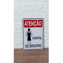 Ver imagem 3 de Placa de Sinalização Obrigatorio Uso de Avental 20 X 30 Cm