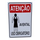 Ver imagem 1 de Placa de Sinalização Obrigatorio Uso de Avental 20 X 30 Cm
