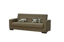 Ver imagem 1 de Sofá Cama Dinorá 3 Lugares - New Chumbo Light Almofada Floral