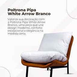 Poltrona Pipa White Arrow Branca - 8