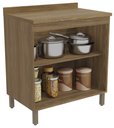 Ver imagem 2 de Armário de Cozinha Balcão 2 Portas 80cm com Tampo e Pés M623 Botanic Kappesberg