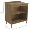 Ver imagem 4 de Armário de Cozinha Balcão 2 Portas 80cm com Tampo e Pés M623 Botanic Kappesberg