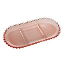 Ver imagem 1 de Petisqueira Cristal C-3 Divisões Oval Pearl Rosa 30x15x2cm 28465 - Wolff