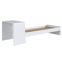 Ver imagem 3 de Cama Solteiro Infantil 188x88cm Escrivaninha Infix Branco C06 - Mpozenato