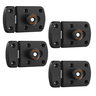 Kit 4 Fechadura Fecho Livre Ocupado Banheiro Wc Publico Preto - Stam - 2