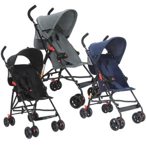 Carrinho de Bebê Passeio Guarda Chuva Movee Maxi Baby Preto