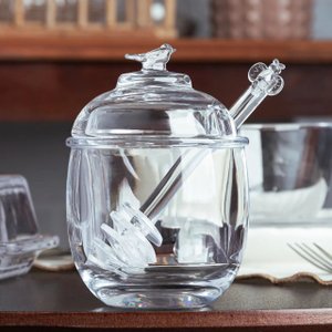 Meleira Bird em Cristal Ecológico com Pegador e Tampa 150ml