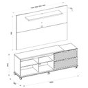 Ver imagem 5 de Rack Com Painel Para TV até 55 Polegadas Harmony Caemmun