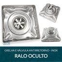 Ver imagem 4 de Ralo Oculto Inox 10x10 Invisível Tampa Quadrada Não É Pvc