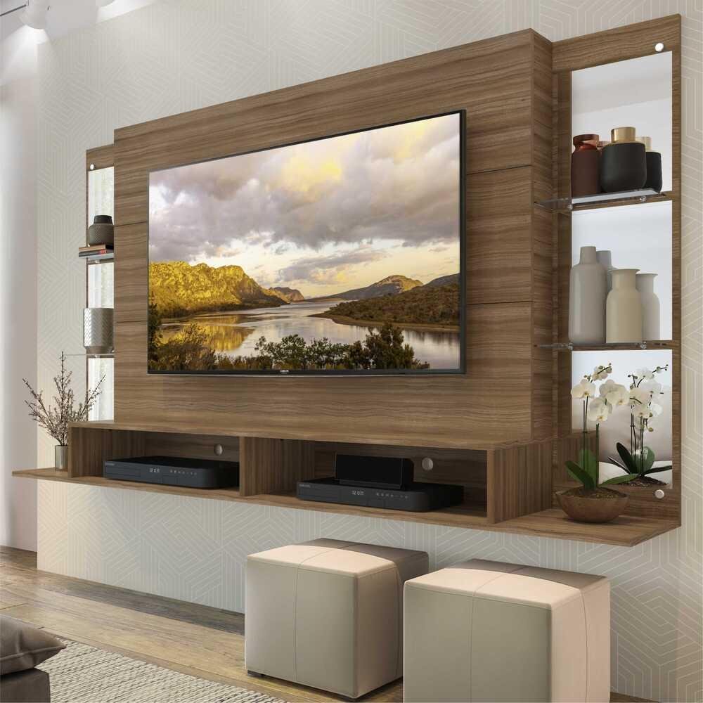 Painel com Espelho para TV até 60" Multimóveis Nairóbi FG3150 Madeirado - 3