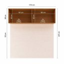 Ver imagem 7 de Guarda-Roupa Modulado Canto 7 Peças San Diego com Espelho Bege/Tauari/Off White