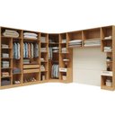 Ver imagem 5 de Guarda-Roupa Modulado Canto 7 Peças San Diego com Espelho Bege/Tauari/Off White