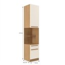 Ver imagem 6 de Guarda-Roupa Modulado Canto 7 Peças San Diego com Espelho Bege/Tauari/Off White