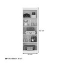 Ver imagem 2 de Armario Multiuso Sapateira 2 Portas com Prateleiras Banrô Ebano