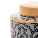 Ver imagem 6 de Potiche Decorativo Porcelana Azul/Branco 18X36Cm