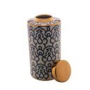 Ver imagem 4 de Potiche Decorativo Porcelana Azul/Branco 18X36Cm