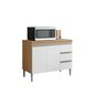 Balcão Gabinete para Pia 100cm Andreia Amendôa Branco Ajl - 1