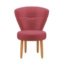Ver imagem 3 de Kit 3 Poltronas para Recepção Camarim Sala de Jantar Ergonômica Tecido Veludo Pés de Madeira