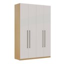 Ver imagem 2 de Guarda Roupa 4 Portas 3 Gavetas Ares Infinity Savana/Branco