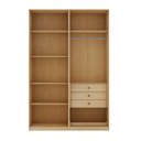 Ver imagem 4 de Guarda Roupa 4 Portas 3 Gavetas Ares Infinity Savana/Branco