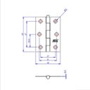 Ver imagem 2 de Dobradiça F.l.o. Porta / Janela Pino Solto Real 2,5" - Loth