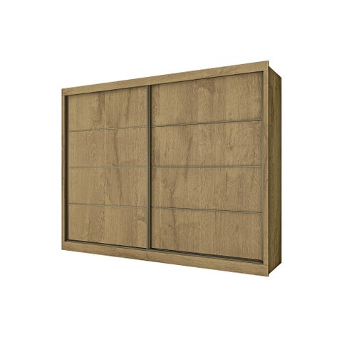 Guarda Roupa Casal 2 Portas 6 Gavetas Sevilha Amendoa - Made Marcs