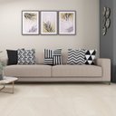 Ver imagem 2 de Kit 5 Almofadas Cheias 40cm X 40cm Decorativas Estampadas Digital Sala Sofá Quarto Geo Preto