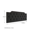 Ver imagem 3 de Cabeceira Capela Cama de Casal 1.40 - Gt Magazine:preto