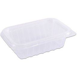 Pote Descartavel 250ml.retangular com Tampa - 1