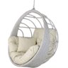 Balanço Ninho Suspenso Mármore e Courino Náutico Bege - 1
