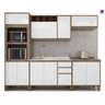Cozinha Completa Yara Vanilla e Branco Laca - Linha Self Luciane M02 - 2