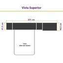Ver imagem 3 de Guarda-Roupa Dormitório Modulado Veneza Casal 158cm Queen - Avelã e Cinza Supremo Luciane M01