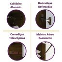 Ver imagem 5 de Guarda-Roupa Dormitório Modulado Veneza Casal 158cm Queen - Avelã e Cinza Supremo Luciane M01