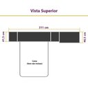 Ver imagem 3 de Guarda-Roupa Dormitório Modulado Veneza Casal 138cm - Avelã e Cinza Supremo - Luciane M01