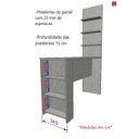 Ver imagem 4 de Bancada Gourmet Pérola Concreto 1,50M com Painel - Linha Suprema Luciane