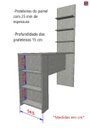 Ver imagem 4 de Bancada Gourmet Pérola Concreto 1,50M com Painel - Linha Suprema Luciane